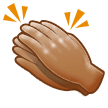 👏🏽 Clapping Hands: Medium Skin Tone, Emoji by Samsung