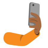 🤳🏾 Selfie: Mitteldunkle Hautfarbe Emoji von Google