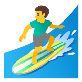 🏄‍♂️ Man Surfing, Emoji by Google