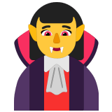 🧛‍♀️ Vampire Femme Emoji par Microsoft