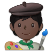 🧑🏿‍🎨 Künstler(in): Dunkle Hautfarbe Emoji von Samsung