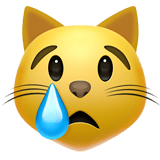 😿 Плачущий Кот, смайлик от Apple
