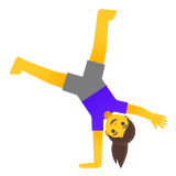 🤸‍♀️ Woman Cartwheeling, Emoji by Google