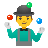 🤹‍♂️ Jongleur Emoji par Google