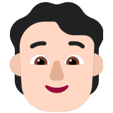🧑🏻 Erwachsener: Helle Hautfarbe Emoji von Microsoft