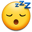 😴 Visage Somnolent Emoji par Samsung