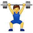 🏋️‍♂️ Man Lifting Weights, Emoji by Samsung