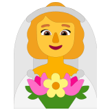 👰‍♀️ Frau Mit Schleier Emoji von Microsoft