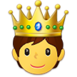 🫅 Person Mit Krone Emoji von Samsung
