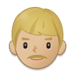 👨🏼 Man: Medium-Light Skin Tone, Emoji by Samsung