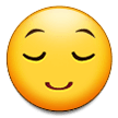 😌 Erleichtertes Gesicht Emoji von Samsung