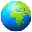 🌍 Globus Mit Europa Und Afrika Emoji von Samsung