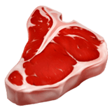 🥩 Кусок Мяса, смайлик от Apple