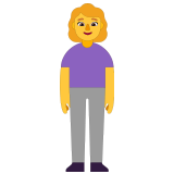 🧍‍♀️ Stehende Frau Emoji von Microsoft
