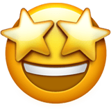 🤩 Überwältigt Emoji von Apple