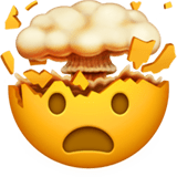 🤯 Explodierender Kopf Emoji von Apple