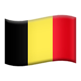 🇧🇪 Flagge: Belgien Emoji von Apple