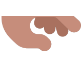🫳🏽 Palm Down Hand: Medium Skin Tone, Emoji by Microsoft