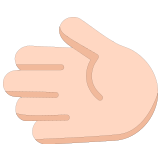 🫲🏻 Leftwards Hand: Light Skin Tone, Emoji by Microsoft