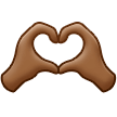 🫶🏾 Heart Hands: Medium-Dark Skin Tone, Emoji by Samsung