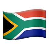 🇿🇦 Флаг: Южно-Африканская Республика, смайлик от Apple