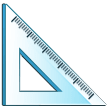📐 Dreieckiges Lineal Emoji von Samsung