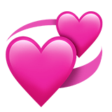 💞 Revolving Hearts, Emoji by Apple