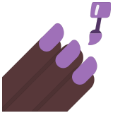💅🏿 Nail Polish: Dark Skin Tone, Emoji by Microsoft