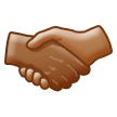 🫱🏾‍🫲🏽 Handshake: Medium-Dark Skin Tone, Medium Skin Tone, Emoji by Samsung