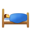 🛌 Im Bett Liegende Person Emoji von Samsung