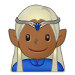 🧝🏾‍♂️ Elf: Mitteldunkle Hautfarbe Emoji von Samsung