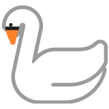 🦢 Swan, Emoji by Microsoft