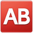 🆎 Ab Button (blood Type), Emoji by Samsung