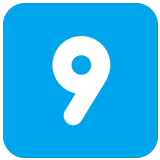 9️⃣ Keycap: 9, Emoji by Microsoft