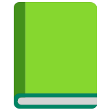 📗 Livre Vert Emoji par Microsoft