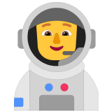 🧑‍🚀 Astronaute Emoji par Microsoft