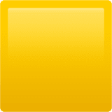 🟨 Yellow Square, Emoji by Apple