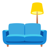 🛋️ Sofa Und Lampe Emoji von Google