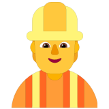 👷 Bauarbeiter(in) Emoji von Microsoft