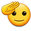 🫡 Saluting Face, Emoji by Samsung