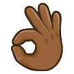 👌🏾 Ok-Zeichen: Mitteldunkle Hautfarbe Emoji von Samsung