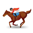🏇🏽 Pferderennen: Mittlere Hautfarbe Emoji von Samsung