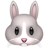 🐰 Морда Кролика, смайлик от Apple