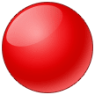🔴 Красный Круг, смайлик от Samsung