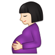 🤰🏻 Беременная Женщина: Очень Светлый Тон Кожи, смайлик от Samsung