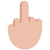 🖕🏼 Middle Finger: Medium-Light Skin Tone, Emoji by Microsoft