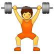 🏋️ Person Lifting Weights, Emoji by Samsung