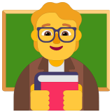 🧑‍🏫 Lehrer(in) Emoji von Microsoft