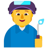 🧑‍🏭 Fabrikarbeiter(in) Emoji von Microsoft