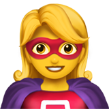 🦸‍♀️ Super-Héroïne Emoji par Apple